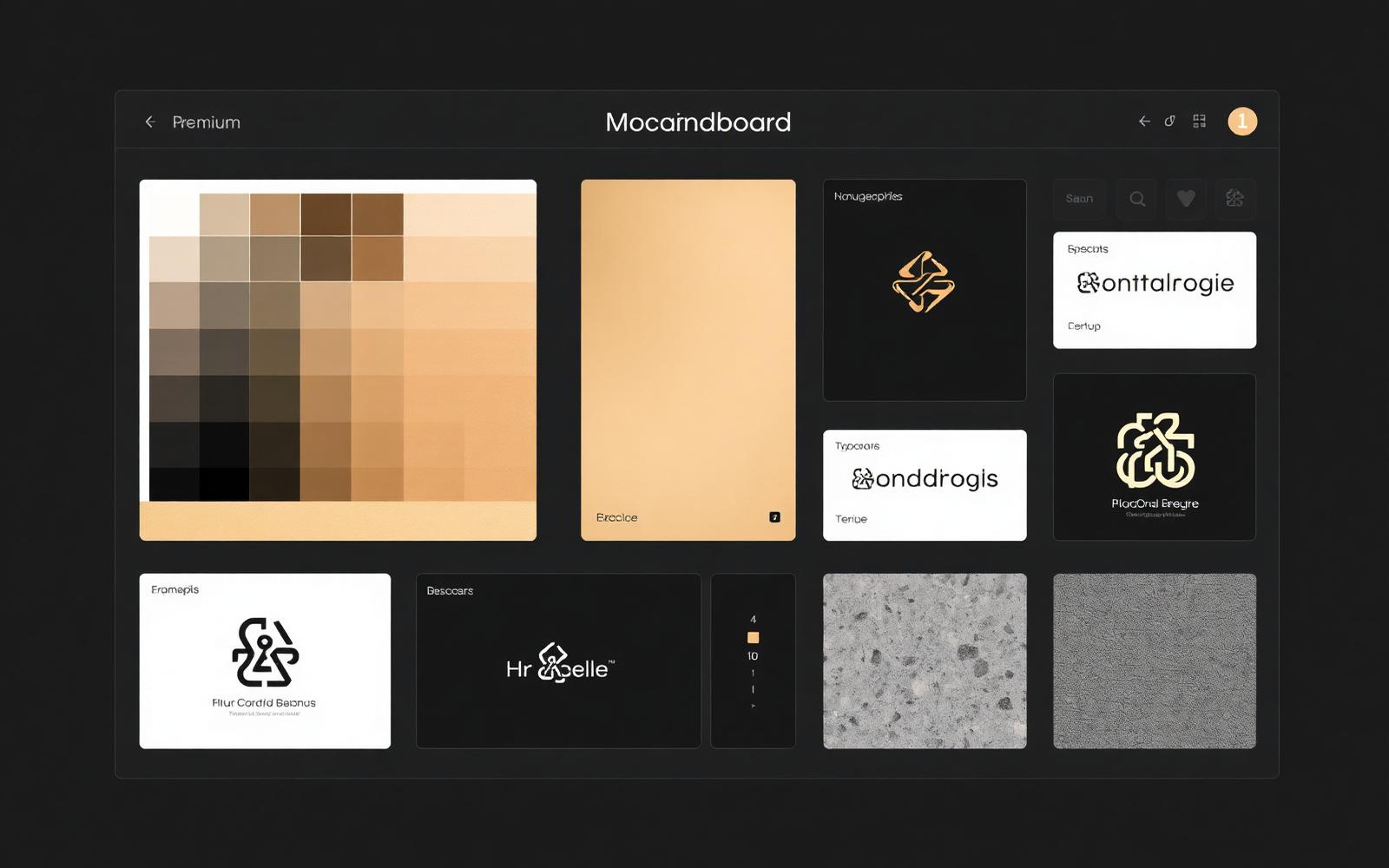 Brand Identity Moodboard — Atlasyn Studio digital marketing showcase